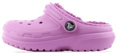 Crocs Unisex-Child Classic Lined Clog Size 5 Big Kid