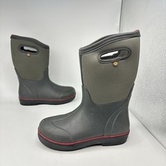 Bogs Classic II Texture Waterproof Insulated Gray Boots Youth Size 4 US