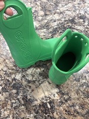 Crocs Handle It Classic Green Rubber Rain Boots 12803 C8 Toddler Size 8