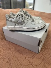 Nike Force 1 Size 13c, 31Eur, 12.5UK KIDS UNISEX SNEAKERS SHOES GREY