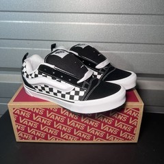 Vans Knu Skool Checkerboard Black White VN000D2TBPB GS Size 5Y Kids Brand New!