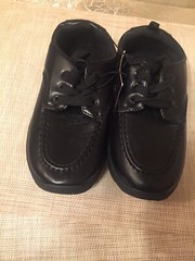 Youth Cambridge Classics Black Pu Leather New and SZ 3 And 2