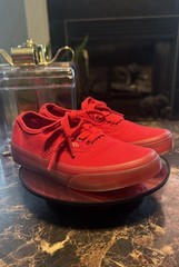 Vans Old School Kids Translucent Red Monochrome Sneakers – Size 1