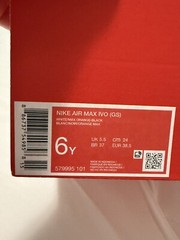 Nike Air Max Ivo (GS) White Max Orange Black 6Y New in Box