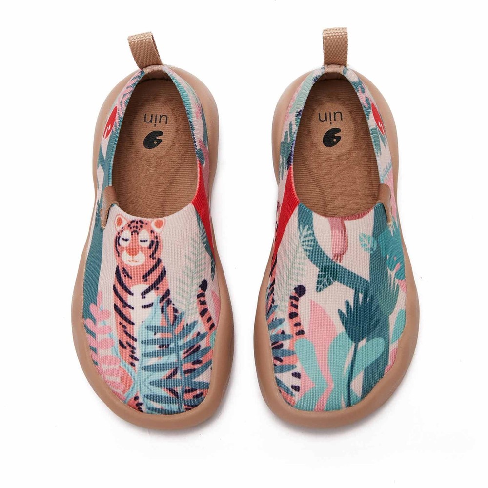 Kid Size UIN Slip On Shoes Canvas Comfortable Loafers „Little Tiger“