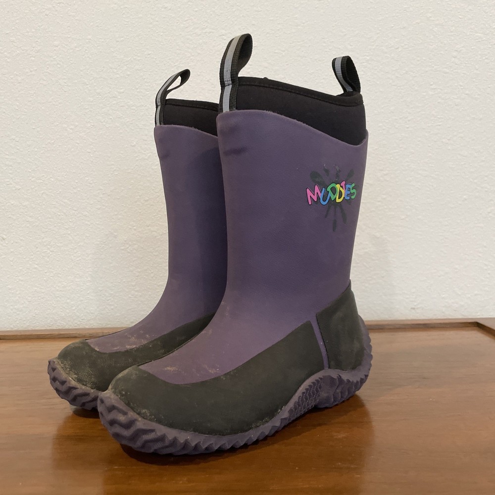 Muddies Wellies Rain Boots Purple Size Kids 12 EU 29