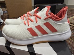 Adidas Cloudfoam Pure – Cloud White/Scarlet/Grey – Women’s Size 9