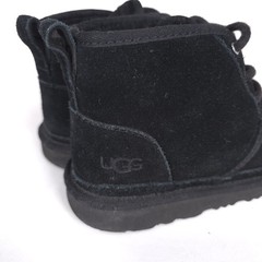 UGG Neumal Black Suede Chukka Boots Unisex Kids Size 1 Youth Lace Up