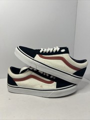 Size 6.5y – Vans White And Black Low
