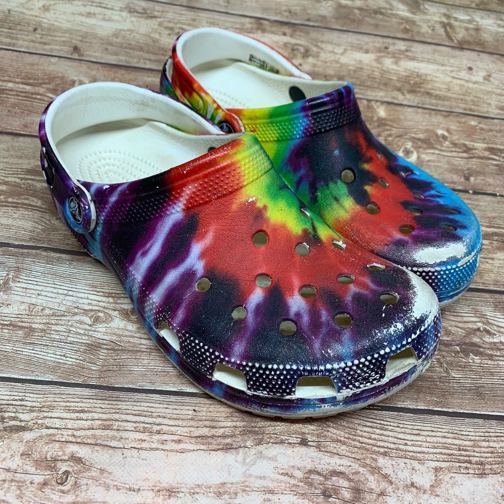 Kids’ Size J6 Classic Colorful Tie-Dye Graphic Clog Childs & Jr 205451