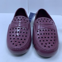 Floafers Kids Size C13 Burgundy Patent Prodigy Driver Foam Slip On Loafers NWT