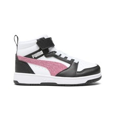PUMA Rebound V6 Mid Glitz Perforated High Top Toddler Girls Size 3.5 M Sneakers