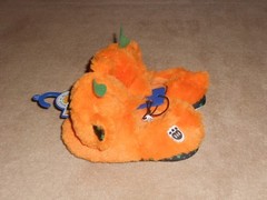 NEW, BUILD-A-BEAR CHARACTER SLIPPERS, PUMPKIN BEAR, SIZE M 12-13