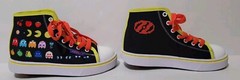 Heelys Hustle Pacman High Top Wheels Skate Sneaker Shoes Youth Size 2