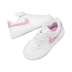 Nike Force 1 Low Easyon PS White Pink Rise Kids Preschool Casual Shoe IH4498-124