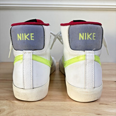 Nike Blazer Mid GS 7Y White Volt Neon Retro Basketball Sneakers Y2K Streetwear