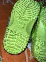 Crocs Monsters Inc Mike Wazowski Clogs Green Kids Size J2 Disney Pixar New