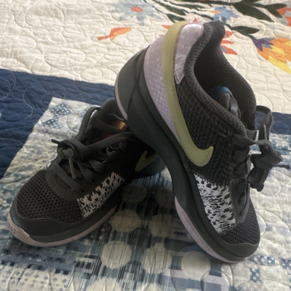 Nike Ja Morant 1 Mesh Basketball Sneakers Black Gray Yellow Kids Size 12C