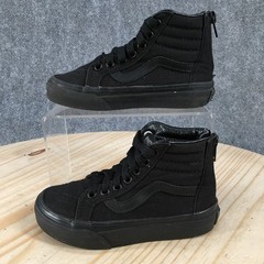 Vans Sk8-Hi Zip Shoes Kids 11 Athletic Sneakers Lace Up Round Toe Comfort Black