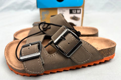 Thereabouts Kids’ Sandals-Taupe with Buckle Straps-TH YONO ~Size 12M ~NEW