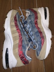 Air Max 95 Wild West size 4.5Y Youth Denim Red Bandana Tan Suede