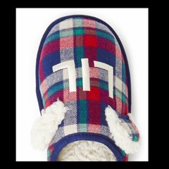 Dearfoams Memory Foam LIL’ BEAR slippers Fur Lined UNISEX:toddler kids 7-8, 6.5”