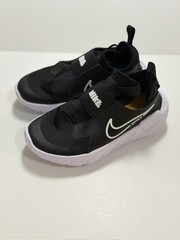 Nike Kids Flex Runner DJ6040 002 Black White Running Shoes Sneakers Size 10.5C