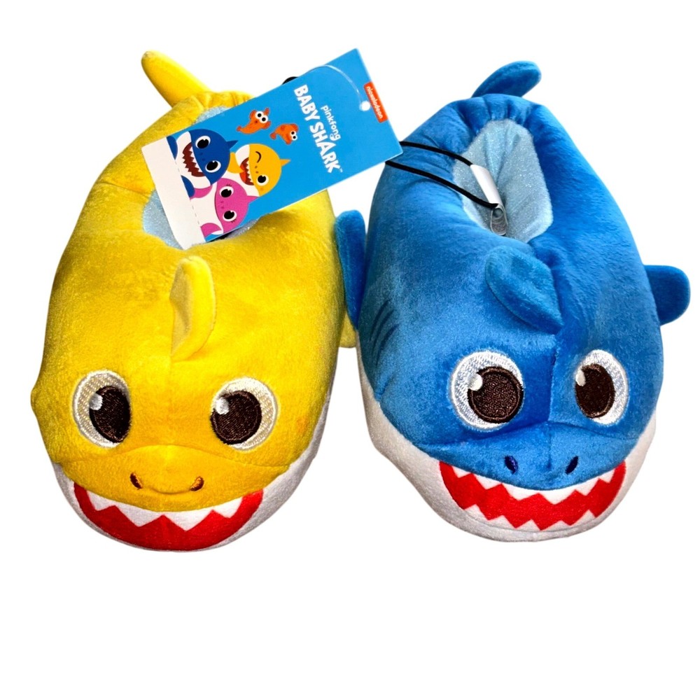Nickelodeon Pinkfong Baby Shark Toddler Boys Slippers 7-8 Multicolor Slip On
