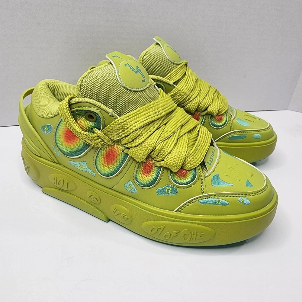 Size 6.5Y – PUMA LaMelo Ball LaFrancé „Heatmap Green“ Sneakers 311701-01