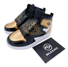 Nike Air Jordan Sky Jordan 1 SE PS Gold Toe Retro Sneakers DV6069-071