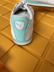 PUMA Roma 364544-04 White Mint Green Unisex Kids Sneakers 7C