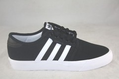 ADIDAS SELLY J SKATEBOARDING SHOE BY3838 BLACK/WHITE/WHITE BIG KIDS SNEAKER