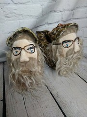 BOYS SIZE 2/3 M A&E DUCK DYNASTY UNCLE SI SLIP ON SLIPPERS CAMO PLUSH