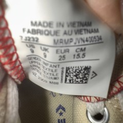 Classic High Top Converse Red With Star logo. Size 9C Unisex.