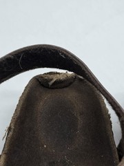 Birkenstock Sandals Shoes Mens Size 6 Womens 8 Brown Milano Leather Damage Strap