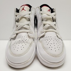 Air Jordan 1 Low GS Size 3y Boys White/Gym Red-Black BQ6066-118 *Read*