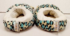 Squishmallows Slippers Emanga The Leopard With Blue Spots Big Kids Size 2-3