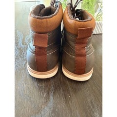 Levis Kids Brown High Top Moc Toe Boots Size 3 Synthetic Leather 548939F17-09B1