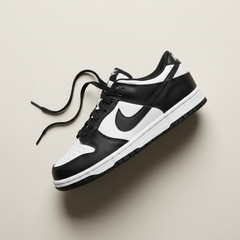 Nike Dunk Low Retro White Black Panda Preschool Children Sneakers New