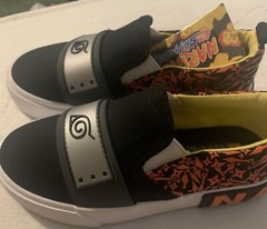 naruto shippuden youth size 12 slip on shoes,kids Size 12 Naruto Shoes