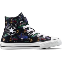 Converse Chuck Taylor Hi 1V Black Train Print NEW Kids Size 3 Youth