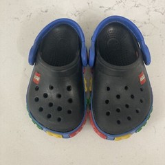 Crocs Classic Legos Black Slip On Clogs Baby Toddler Size C 4/5