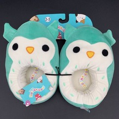 Squishmallows Winston Owl Plush Slippers Kids Size 2-3 Medium NWT
