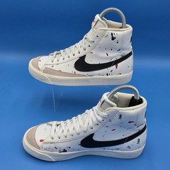 Nike Blazer Mid 77 BB (GS) Shoes White Paint Splatter DJ2618-100 Youth Size 6.5Y