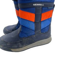Merrell Select Grip M Alpine Puffer Water Proof Youth Snow Boots Size 13M Blue