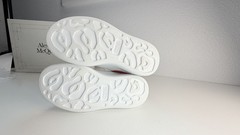 Alexander McQueen Oversized Sneakers Kids EU 27/ US 10 White Red Leather Shoes
