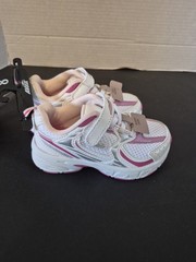GT AVIA 5000 Pink/white Breathable ELASTIC laces Easy On/off Kid Sz 8