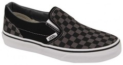 Vans Classic Core Checkerboard Slip-On Shoes VN000ZBUEO0 Kids 13 Black Pewter