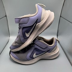 Nike Star Runner 2 Running Shoes Kids 12C Purple Gray White Strap Sneakers