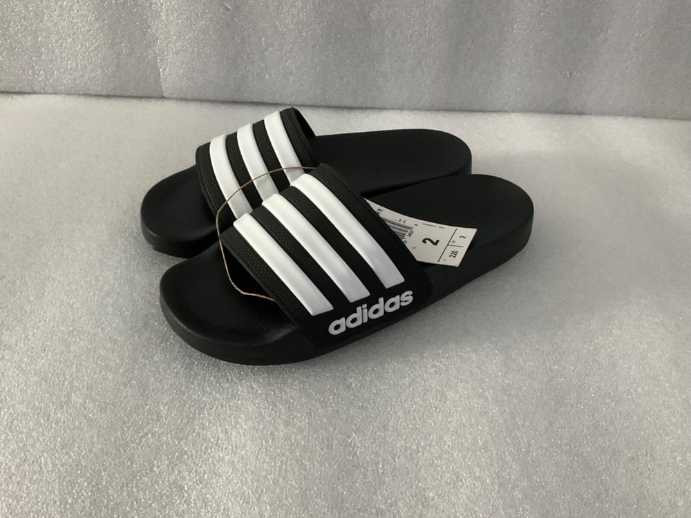 Adidas Kids Adilette Shower Slides Black White G27625 SIZE 12K 2Y 3Y